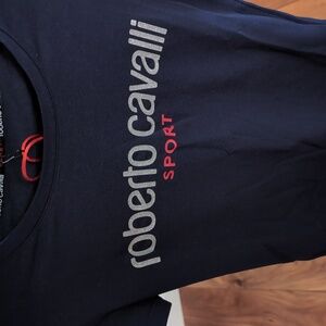 Roberto Cavalli Sparkle Crew Neck 90% Cotton 10% Spandex Size Small Nwt ❤️